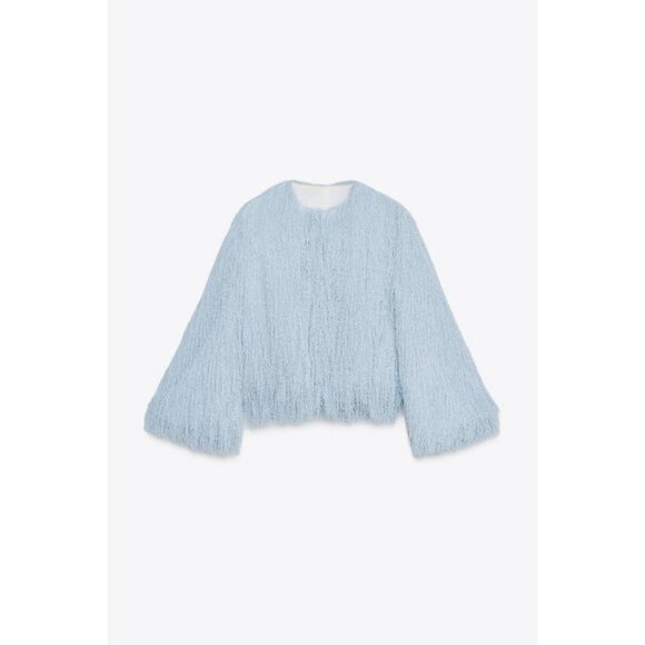 ZARA FRINGED JACKET - Picture 1 of 9